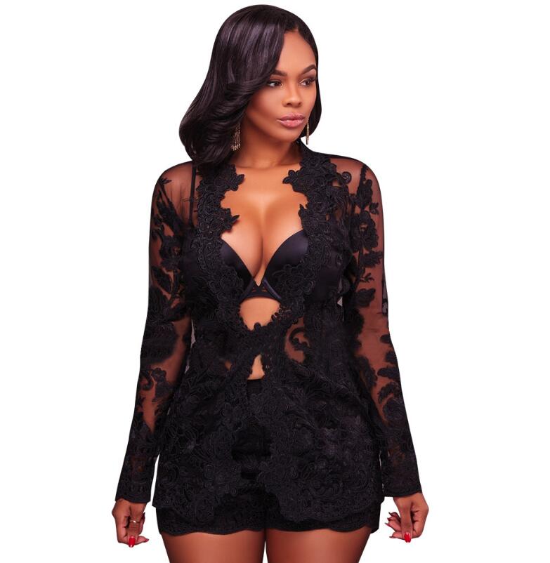 Embroidery Two Pieces body Suits