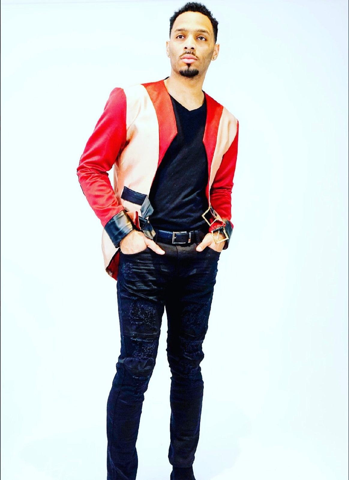 Red and Gold Men’s Blazer